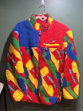 Women’s Reversible Colorblock Sherpa Jacket “Very Cool” Brand